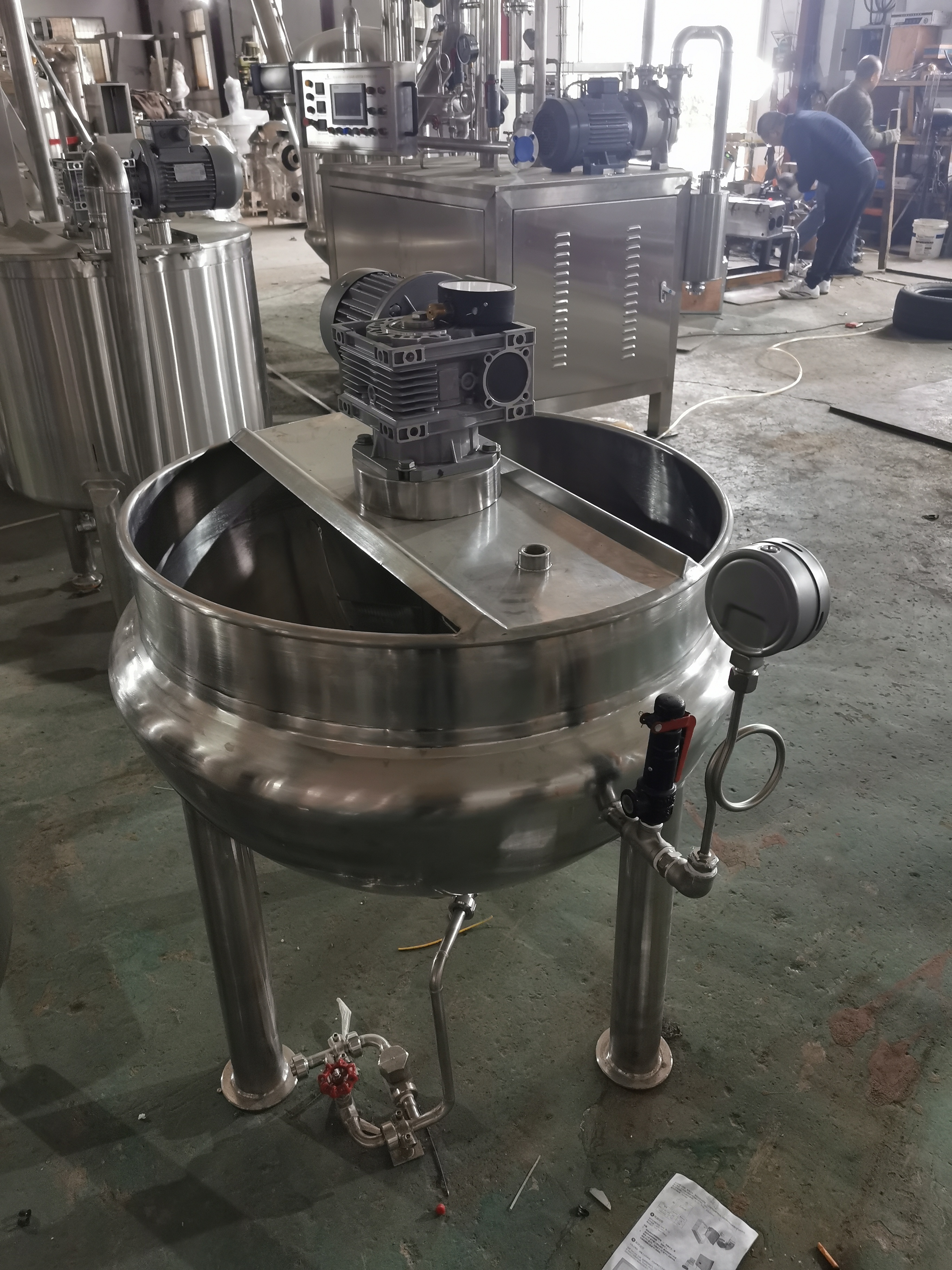 Steam Sugar and Syrup Storage Jacket Tank(300L)